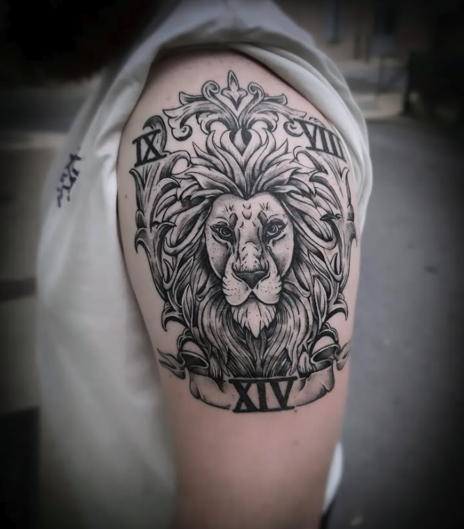 Tatouage lion - Enkrium